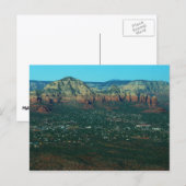 Sedona und Coffee Pot Rock von oben Postkarte (Vorne/Hinten)