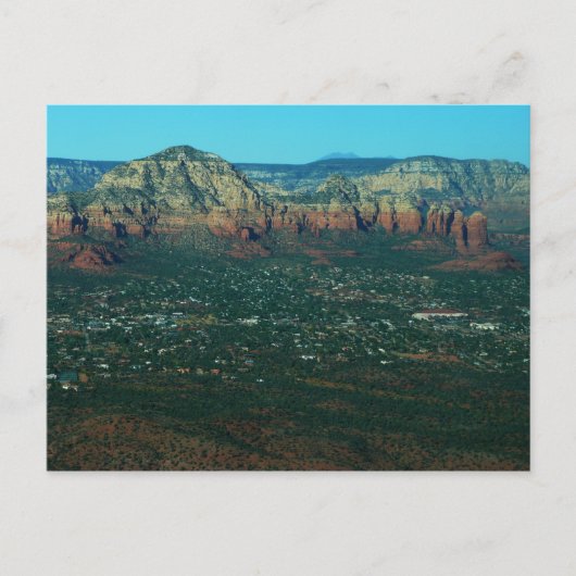 Sedona und Coffee Pot Rock von oben Postkarte (Vorderseite)
