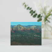 Sedona und Coffee Pot Rock von oben Postkarte (Stehend Vorderseite)