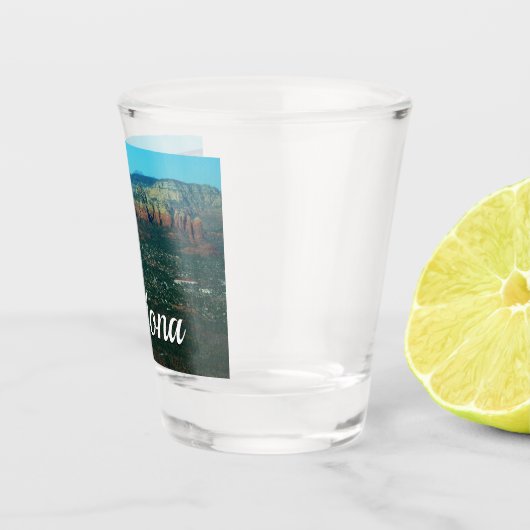 Sedona und Coffee Pot Rock von oben Schnapsglas (Rechts)