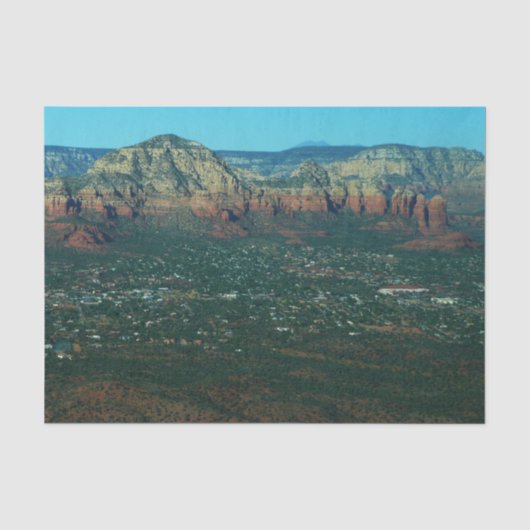 Sedona und Coffee Pot Rock von oben Seidenpapier (Vorderseite)