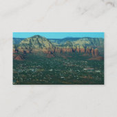 Sedona und Coffee Pot Rock von oben Visitenkarte (Rückseite)