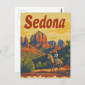 Sedona Vintag Postkarte (Vorne/Hinten)