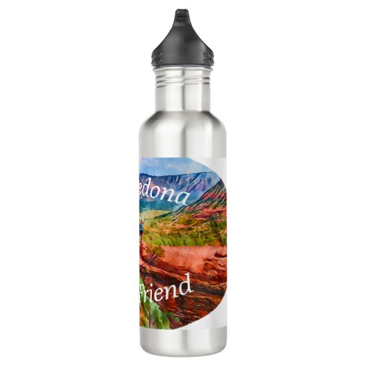 Sedona Wandern mit Freunden Edelstahlflasche (Rechts)