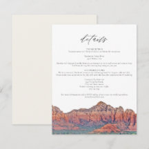 SEDONA Watercolor Bohemische Hochzeitskarte