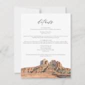 SEDONA Watercolor Wüste Arizona Details Karte (Vorderseite)