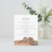 SEDONA Watercolor Wüste Arizona Details Karte (Stehend Vorderseite)