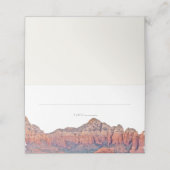 SEDONA Watercolor Wüste Hochzeiten Platzkarten (Außenseite Aufgefaltet)