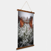 Sedona Winter Canyons Wandteppich Mit Holzrahmen (Gewinkelt)