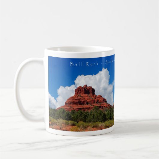 Sedonas Bell-Felsen-Geschenk-Tasse Kaffeetasse (Links)
