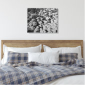 Sedum Herbstfreude (B&W) Leinwanddruck (Insitu (Schlafzimmer))