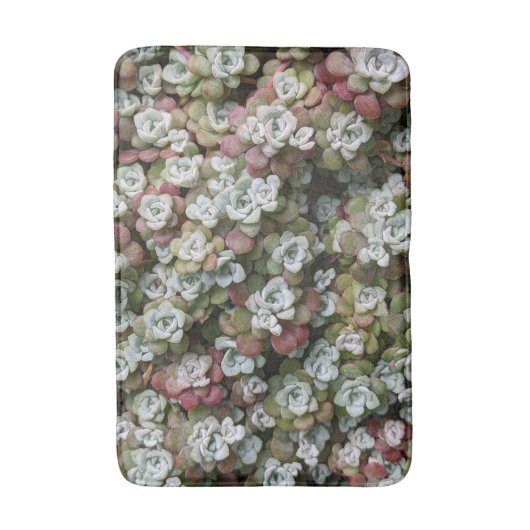 Sedum Spathulifolium Succules floral Badematte (Vorderseite Vertikal)