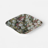 Sedum Spathulifolium Succules floral Pappteller (Gewinkelt)