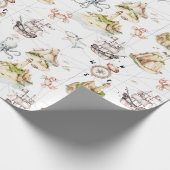 See-Abenteuer Schatzkarte Kompass Geschenkpapier (Ecke)