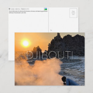 See Abhe, Dschibuti Reise-Postkarte Postkarte