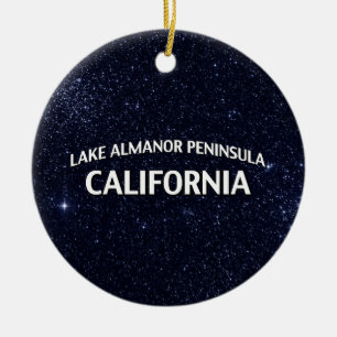 See Almanor Halbinsel Kalifornien Keramikornament