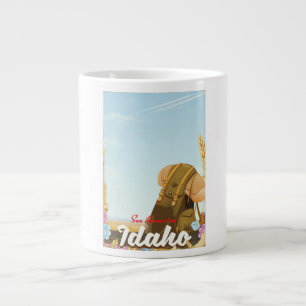 See America - Idaho Backpacker Reiseplakat Jumbo-Tasse