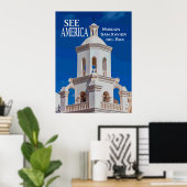 "See America" Mission San Xavier Poster (Heimbüro)