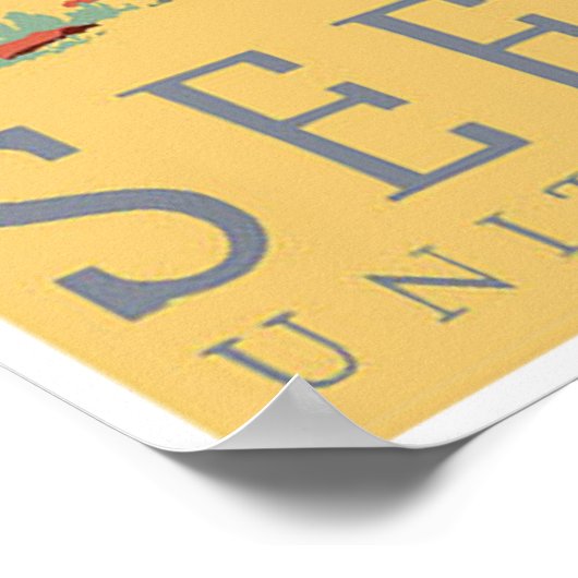 "See America" Vintages WPA Reiseplakat Poster (Ecke)