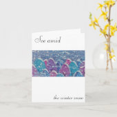 See amid the Winter snow Christmas card Karte (Gelbe Blume)