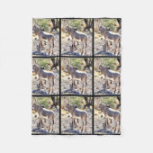 See-angenehme Esel-Fleece-Decke Fleecedecke (Vorderseite)