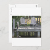 See-Anna-Dockstühle Postkarte (Vorne/Hinten)