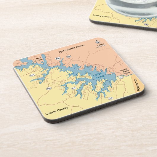 See Anna, VA Getränkeuntersetzer (Linke Seite)