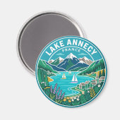See Annecy Frankreich Magnet (Vorderseite/Rückseite)