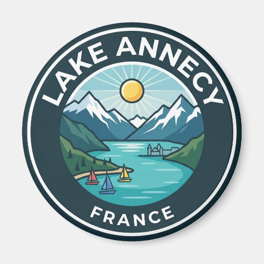 See Annecy Frankreich Magnet (Vorne)