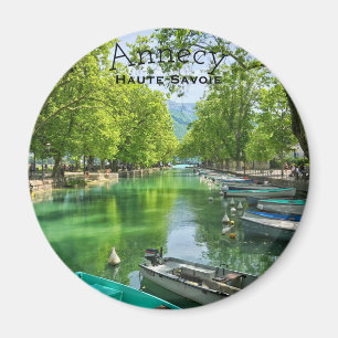 See Annecy, Haute-Savoie runder Magnet