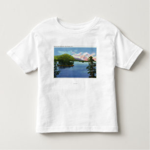 See-Ansicht des Fach-Felsen-Berges Kleinkind T-shirt