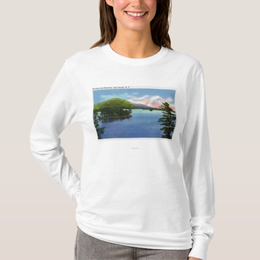 See-Ansicht des Fach-Felsen-Berges T-Shirt (Vorderseite)