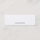 See-Ansicht-GebirgsLesezeichen Mini Visitenkarte (Rückseite)