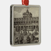 See-Ansicht-Haus in Asbury Park, NJ Silbernes Ornament (Rechts)