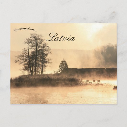 See Araisi Lettland Postkarte (Vorderseite)