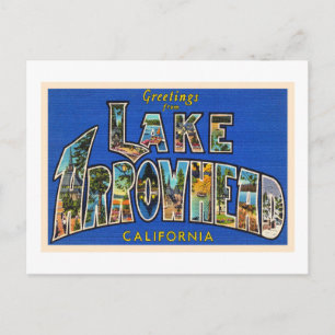 See Arrowhead Kalifornien CA große Letter Postkart Postkarte