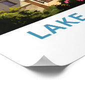 See Atitlan Guatemala Reisedrucken Poster (Ecke)