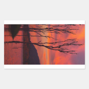 See Awoonga Sonnenuntergangsaufkleber Rechteckiger Aufkleber
