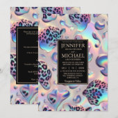 SEE BACK All-In-One Exotic Posh Wedding Invitation Einladung (Vorne/Hinten)