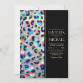 SEE BACK All-In-One Exotic Posh Wedding Invitation Einladung (Vorderseite)