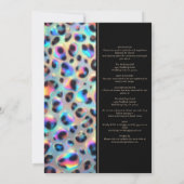 SEE BACK All-In-One Exotic Posh Wedding Invitation Einladung (Rückseite)