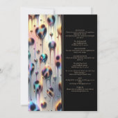 SEE BACK All-In-One Exotic Posh Wedding Invitation Einladung (Rückseite)