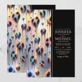 SEE BACK All-In-One Exotic Posh Wedding Invitation Einladung