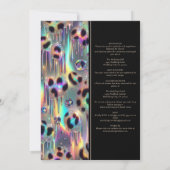 SEE BACK All-In-One Exotic Posh Wedding Invitation Einladung (Rückseite)