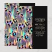 SEE BACK All-In-One Exotic Posh Wedding Invitation Einladung (Vorne/Hinten)