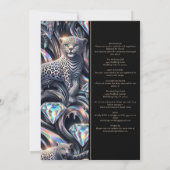 SEE BACK All-In-One Exotic Posh Wedding Invitation Einladung (Rückseite)