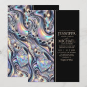 SEE BACK All-In-One Exotic Posh Wedding Invitation Einladung (Vorne/Hinten)