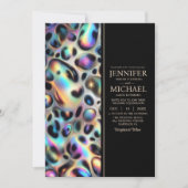 SEE BACK All-In-One Exotic Posh Wedding Invitation Einladung (Vorderseite)