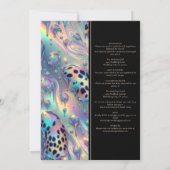 SEE BACK All-In-One Exotic Posh Wedding Invitation Einladung (Rückseite)