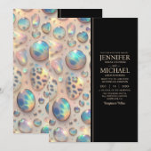 SEE BACK All-In-One Exotic Posh Wedding Invitation Einladung (Vorne/Hinten)